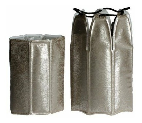 Imagen 2 de 2 de Set Enfriador Vino + Enfriador Champagne Platino Vacuvin