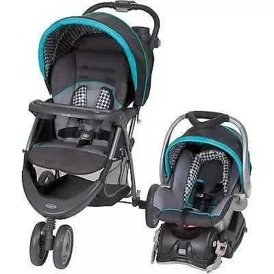 Coche Baby Trend Ez Ride 5 Travel System, Hounds Tooth