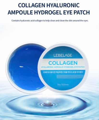 Parches Para Ojos De Hidrogel Colageno Hialuronico 90g (1pz)