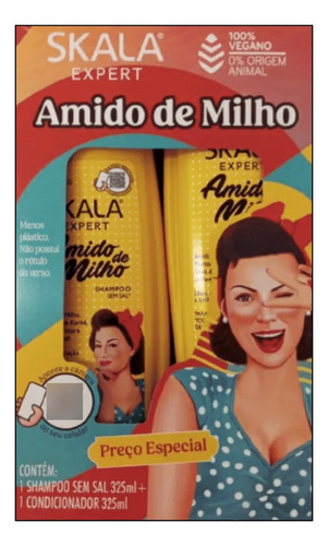 Kit Amido De Milho Hidratante Oleococo Capilar Bucha Vegetal