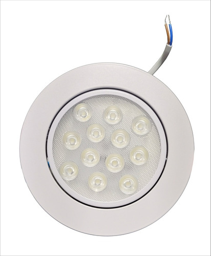 Lampara Led Para Empotrar Dirigible 12w Plafon O Bote 11.5cm