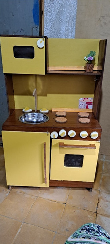 Imagen 3 de 6 de Cocinita Infantil Madera Con Luz