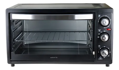 comprar Forno Elétrico Agratto 50l 1500w Timer Grelha Preto 220v
