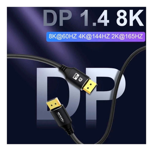 Cable Displayport Netcom De 5 Metros Uhd 8k