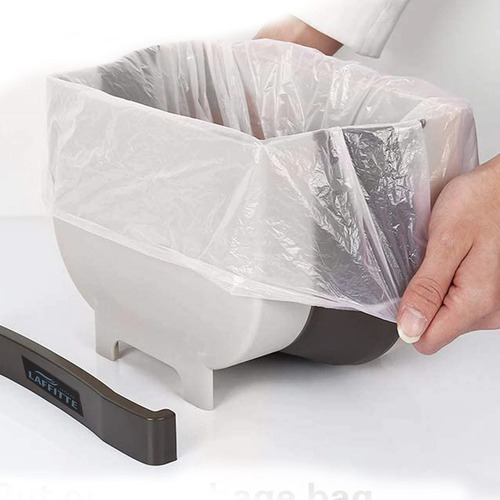 Cesto Tacho De Basura Plegable Silicona Para Mesada Mesa