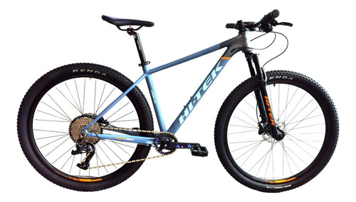 Mountain bike Hi-Tek Rika Sport R29 M 10v frenos de disco hidráulico cambios LTWOO A7 color naranja/azul gris