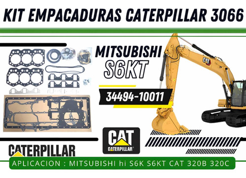 Kit De Empaques Caterpillar 3066 Mitsubishi S6k S6kt