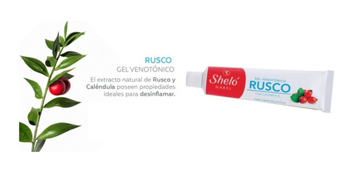 Gel Venotónico Rusco Sheló Desinflamación Hemorroide /sa