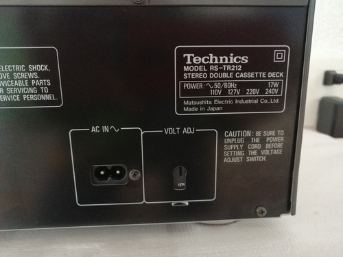 Deck Technics Mod. Rs-tr212/ Yamaha, Pioneer, Marantz. (Usado)