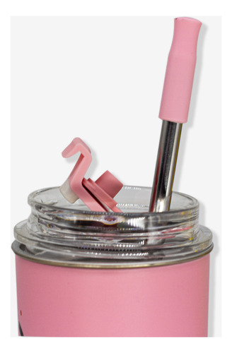 Copo Neo C/canudo Patrick Bob Esponja Zona Criativa Cor Rosa