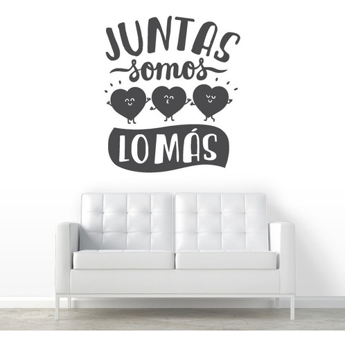 Vinilo Decorativo Frase Juntas Somos 60x70cm