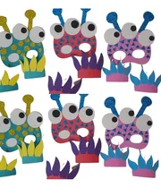 Comprar Caretas Goma Eva Mounstruos Antifaces Monstruo De Colores X5
