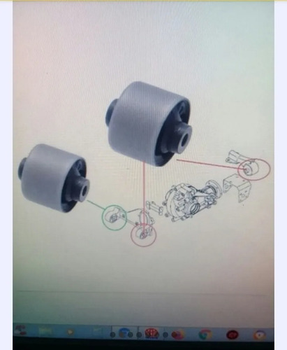 Imagen 6 de 6 de Buje Reparacion Soporte De Transmision Delantera Terios-bego