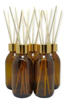 Comprar Frasco Vidrio Ámbar Difusor Perfumador 125ml Varilla Pack X5