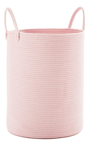 Mojoscend Cesta De Ropa Sucia Rosa Para Guarderia, 15 Pulgad