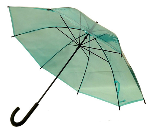 Paraguas Transparente Vinílico Grande Lluvia - Sheshu Home Color Verde