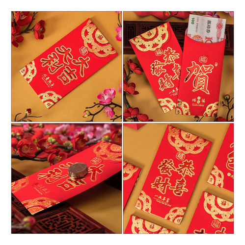 Paquete Rojo Para Tarjetas De Regalo, Sobre Rojo, 30 Unidade