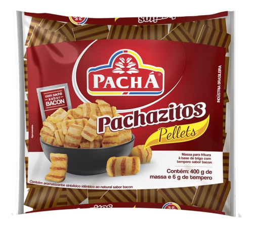 Pellets Pururuca Sabor Bacon 400g Pachá Para Fritar