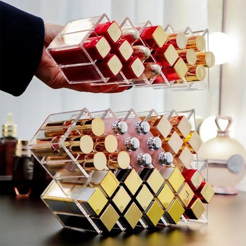 Organizador Vertical Para Labiales Con 28 Compartimentos
