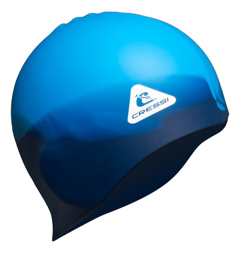 Gorro Cressi Swift Adulto Unisex Natacion Multicolor Color Azul Diseño De La Tela Silicona