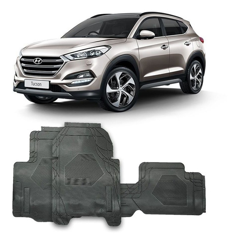 Tapete Automotivo Pvc Hyundai Tucson 2016/2017 - 4 Peças