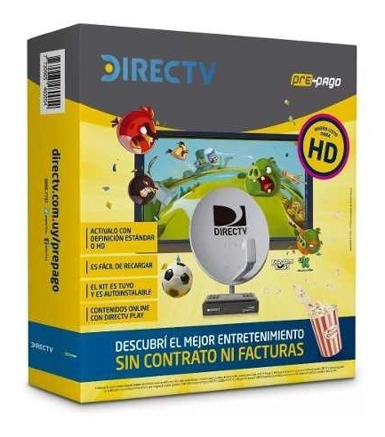 Kit Directv Prepago Antena Decodificador Tv C/ Remoto ® Ty