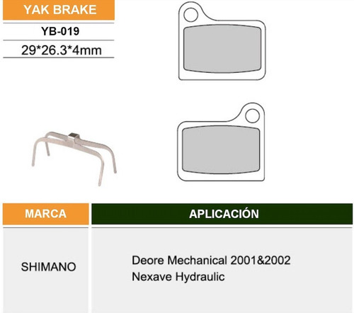 Pastilla De Freno Bicicleta Shimano, Yak Brake Yb-019