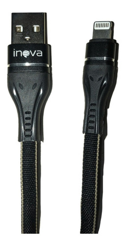 Imagen 2 de 8 de Cable Cargador Para iPhone Lightning Inova 2 Metros