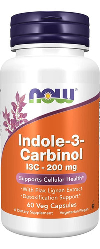 Now Foods | Indole-3-carbinol I3c | 200mg | 60 Veg Capsules