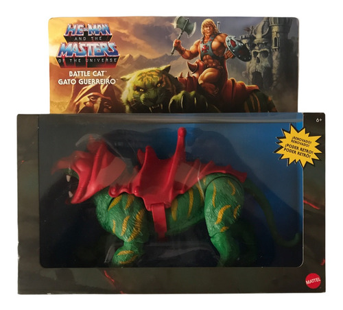 Battle Cat Cringer Gato Guerrero Motu Origins Retro He-man (Usado)