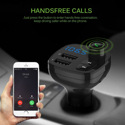 Transmisor Fm Onever 21 Receptor Bluetooth Micro Sd, Usb