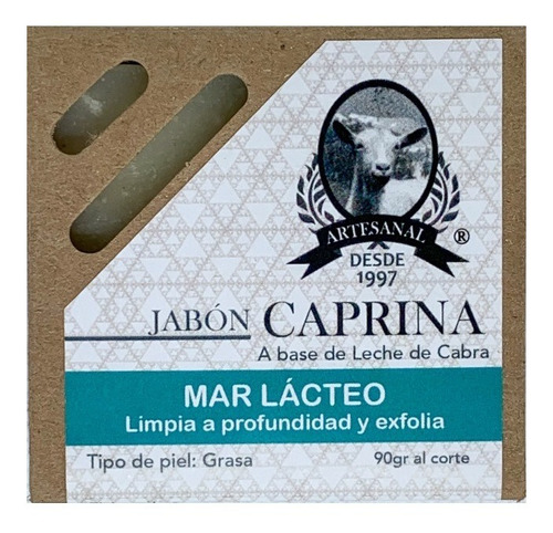 Jabón Caprina Mar Lácteo Auxiliar Contra Acné Exfoliante 90g