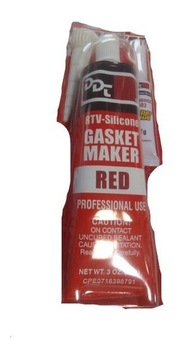 Silicon Rojo Para Empacadura 100% Silicon Tubo 85 Grs