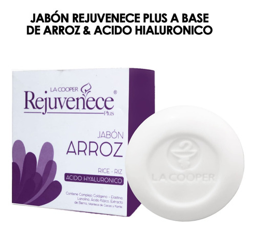 Jabon Rejuvenece Con Ácido Hyalurónico 80gr
