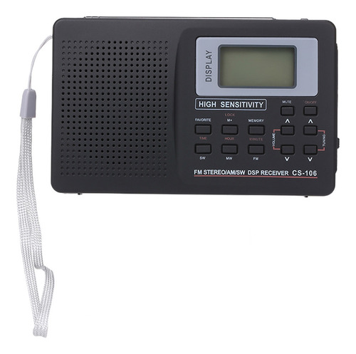 Radio Estéreo Digital Multibanda Portátil Fm/am/sw