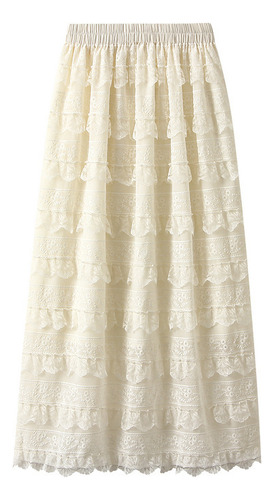French Lace Stitching Cake Skirt Skirt