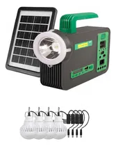 Comprar Sistema De Iluminacion Solar 5 Focos Super Led Usb 3w Radio