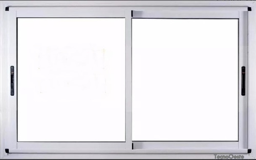 Ventana Modena Aluminio Blanco 150x110 C/vidrios Tecnooeste