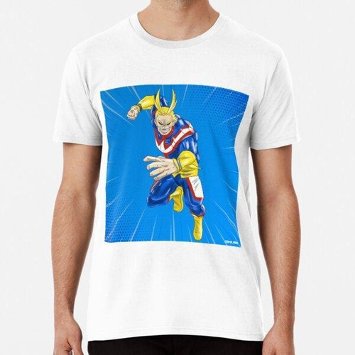Remera All Might Superhero Power Camiseta Clásica Algodon Pr
