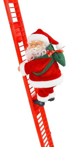 Papá Noel De Juguete Sube Y Baja Escaleras Musicales