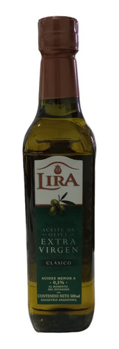 Aceite De Oliva Lira Extra Virgen Plastico X 500 Ml