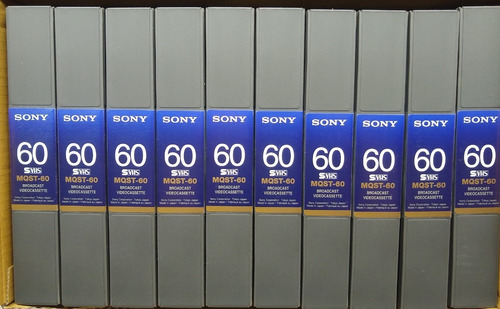 Sony Vhs Broadcast Video Cassette St-60 10 Pz