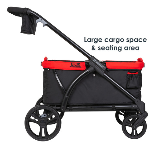 Carro Paseo Wagon Y Coche Doble Muv Expedition 2 En 1 Red