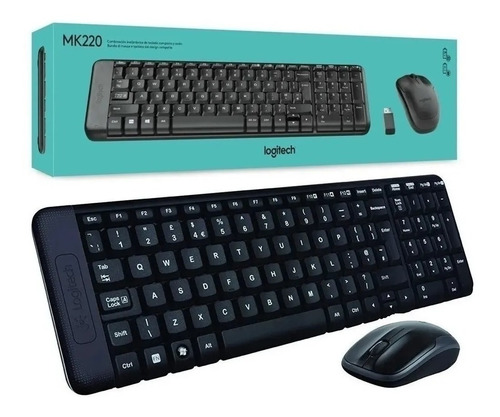 Combo Logitech Teclado Y Mouse Mk220 Wireless