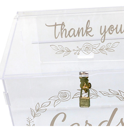 Caja Para Tarjetas De Boda Con Cerradura Compatible Con Baby