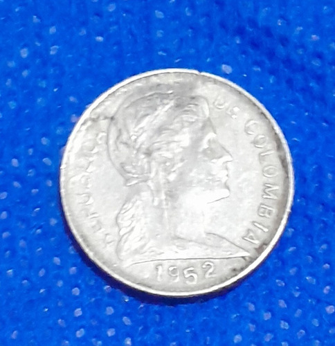 Moneda De 1 Centavos En Cuproniquel  Del Año 1952