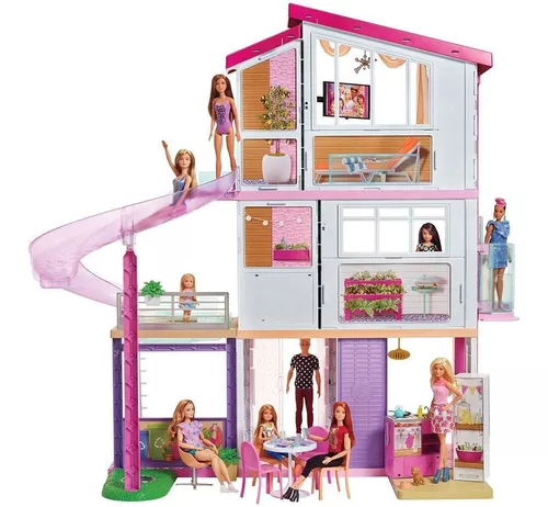 Boneca Barbie Barco Dos Sonhos Com Escorregador +20 Peças