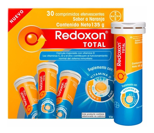 Redoxon Total Comprimidos Efervecente Caja 3 Tubos