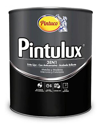 Esmalte Pintulux 3 En 1 Blanco Mate Galón Pintuco