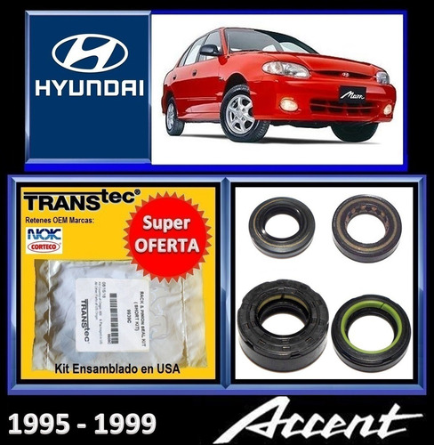 Hyundai Accent Kit Reparar Cremallera Dirección Hidráulica